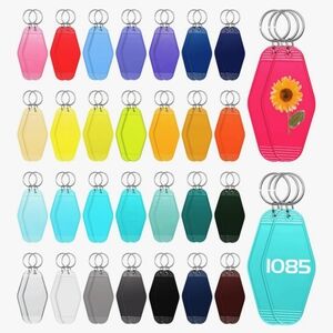 Sublimation Hotel Keychain Set 60ct